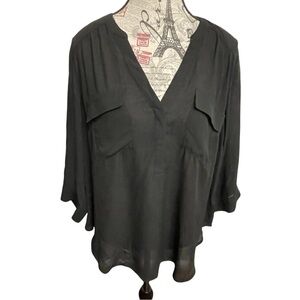 Elegant Black Women's Top